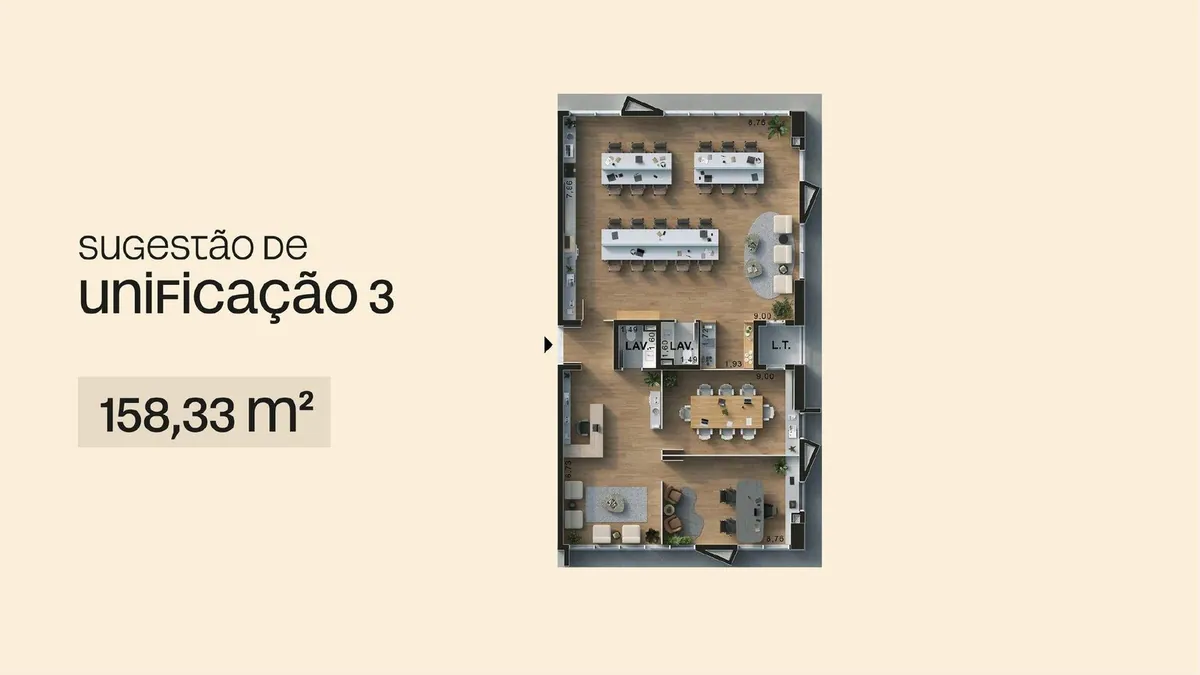 Sugestão 03 158,33 m²
